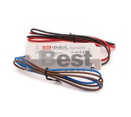 LPV-20-12 Αδιάβροχο Τροφοδοτικό Meanwell 12V / 20W