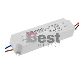 LPV-35-12 Αδιάβροχο Τροφοδοτικό Meanwell 12V / 36W