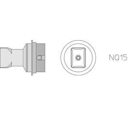 NQ15 Μύτη για στελέχη θερμού αέρα Weller HAP-3000/HAP-2/HAP-3
