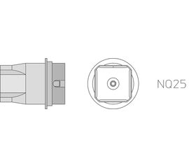 NQ25 Μύτη για στελέχη θερμού αέρα Weller HAP-3000/HAP-2/HAP-3
