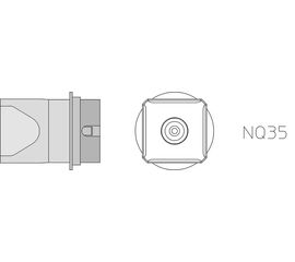 NQ35 Μύτη για στελέχη θερμού αέρα Weller HAP-3000/HAP-2/HAP-3