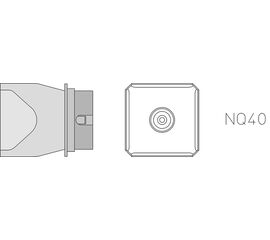 NQ40 Μύτη για στελέχη θερμού αέρα Weller HAP-3000/HAP-2/HAP-3