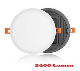 Πάνελ Οροφής LED 24W Αλουμινίου Cool White / Ψυχρό LED Στρογγυλό