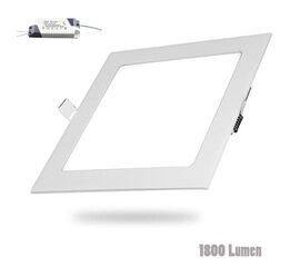 Πάνελ Οροφής LED 18W Αλουμινίου Natural White / Φυσικό Τετράγωνο