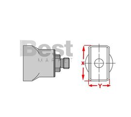 D10 Μύτη θερμού αέρα, για στελέχη θερμού αέρα Weller HAP-1/HAP-200/WXHAP-200