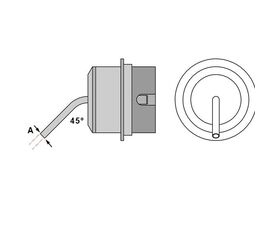 NR02 Μύτη για στελέχη θερμού αέρα Weller HAP-3000/HAP-2/HAP-3