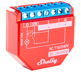 Shelly 1PM Plus - Συσκευή Αυτοματισμού (έως 16Α/3500W) με WIFI, Bluetooth και Μέτρηση Κατανάλωσης
