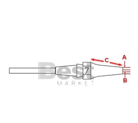 XDS7 Μύτη για αποροφητικά στελέχη Weller DSX-120/WXDP-120/WXDV-120
