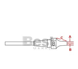 XDS8 Μύτη για αποροφητικά στελέχη Weller DSX-120/WXDP-120/WXDV-120