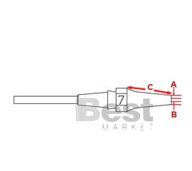 XDSL7 Μύτη για αποροφητικά στελέχη Weller DSX-120/WXDP-120/WXDV-120