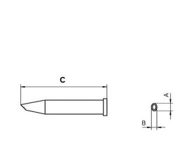 XT ## Μύτη Gull Wing για στελέχη Weller WXP-120/WP120