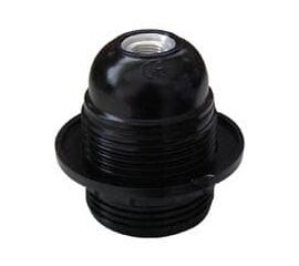 ΝΤΟΥΙ E27 BAKELITE ΜΕ ΜΕΤΑΛΛΙΚΟ ΣΠΕΙΡΩΜΑ ΚΑΙ  ΡΟΔΕΛΑ ΜΑΥΡΟ