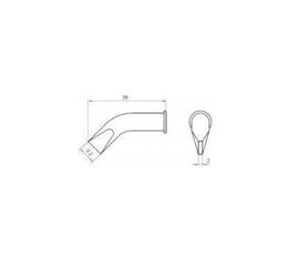 LHT-FX Μύτη με πλατύ ρύγχος και κλίση για κολλητήρια Weller WSP-150