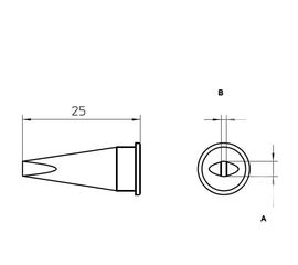 LHT-C Μύτη με πλατύ ρύγχος για κολλητήρια Weller WSP-150