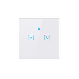 Smart Διακόπτης Αφής με 2 πατήματα, επίτοιχος για σύνδεση μέσω WiFi