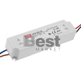 LPV-35-12 Αδιάβροχο Τροφοδοτικό Meanwell 12V / 36W