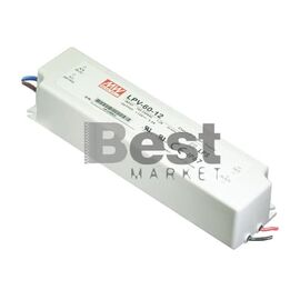 LPV-60-12 Αδιάβροχο Τροφοδοτικό Meanwell 12V / 60W