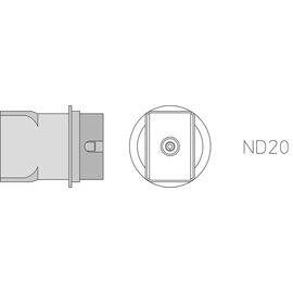 ND20 Μύτη για στελέχη θερμού αέρα Weller HAP-3000/HAP-2/HAP-3