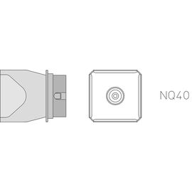 NQ40 Μύτη για στελέχη θερμού αέρα Weller HAP-3000/HAP-2/HAP-3