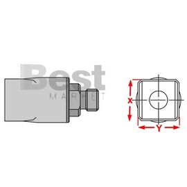 D04 Μύτη θερμού αέρα, για στελέχη θερμού αέρα Weller HAP-1/HAP-200/WXHAP-200