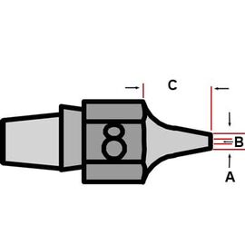 DX118 Μύτη για αποροφητικό στέλεχος Weller DSX-80