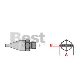 F04 Μύτη για στελέχη θερμού αέρα Weller HAP-1/HAP-200/WXHAP-200