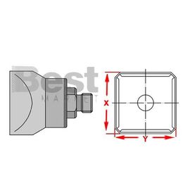 Q10 Μύτη θερμού αέρα, για στελέχη θερμού αέρα Weller HAP-1/HAP-200/WXHAP-200