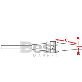 XDS7 Μύτη για αποροφητικά στελέχη Weller DSX-120/WXDP-120/WXDV-120