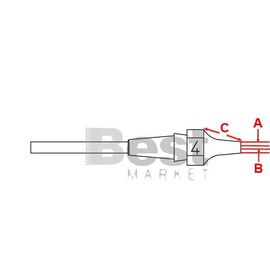 XDS4 Μύτη για αποροφητικά στελέχη Weller DSX-120/WXDP-120/WXDV-120