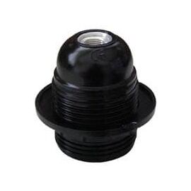 ΝΤΟΥΙ E27 BAKELITE ΜΕ ΜΕΤΑΛΛΙΚΟ ΣΠΕΙΡΩΜΑ ΚΑΙ  ΡΟΔΕΛΑ ΜΑΥΡΟ