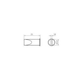 LHT-F Μύτη με πλατύ ρύγχος για κολλητήρια Weller WSP-150