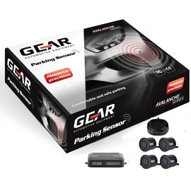 GEAR GR-PS41B 19'' Αισθητήρες Παρκαρίσματος (4 διαιρούμενα + ήχο) - Χρώμα Μαύρο