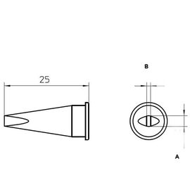LHT-C Μύτη με πλατύ ρύγχος για κολλητήρια Weller WSP-150