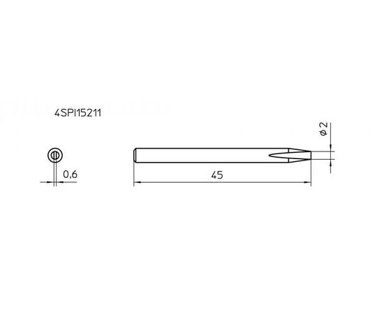 SPI 15211 Μύτη για κολλητήρια χειρός Weller SP15NEU