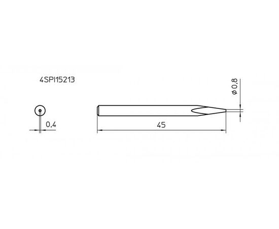 SPI 15213 Μύτη για κολλητήρια χειρός Weller SP15NEU