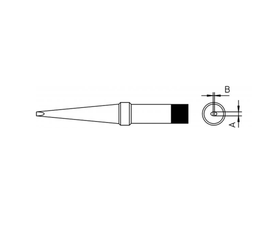 4PT-M9 480°C, 3,2 mm Μύτη μακριά για κολλητήρια Weller TCPS, TCP-12 και TCP-24