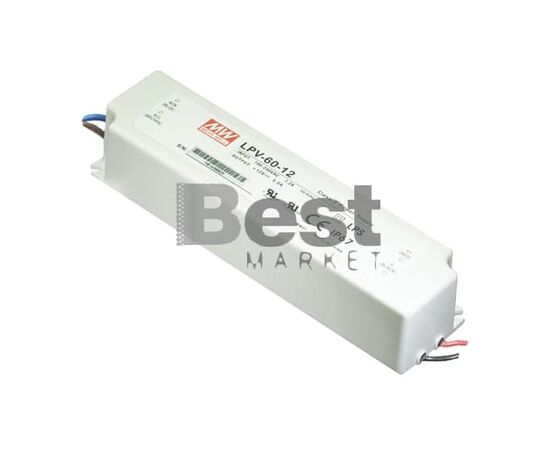 LPV-60-12 Αδιάβροχο Τροφοδοτικό Meanwell 12V / 60W