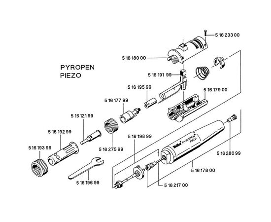 Pyropen Piezo Κολλητήρι αερίου Weller