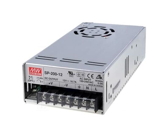 SP-200-12 Τροφοδοτικό μεταλλικό Meanwell 12V / 200W