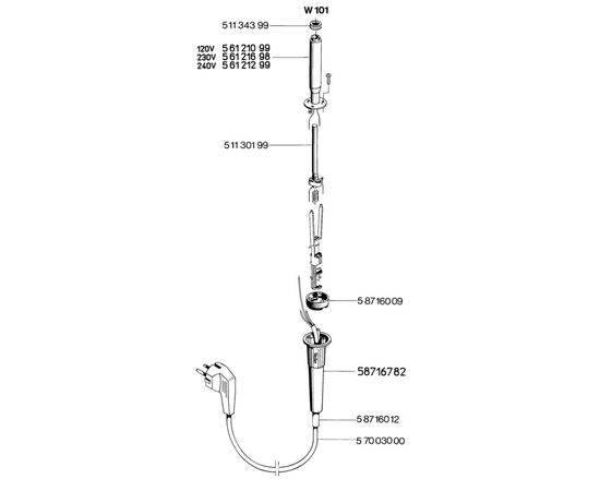 W-101 Κολλητήρι χειρός 220V Weller