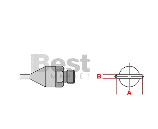 F06 Μύτη για στελέχη θερμού αέρα Weller HAP-1/HAP-200/WXHAP-200