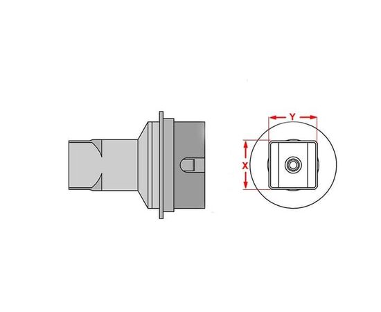 ND05 Μύτη για στελέχη θερμού αέρα Weller HAP-3000/HAP-2/HAP-3