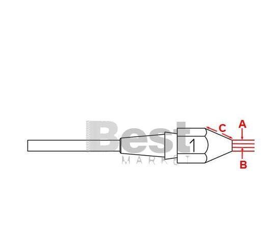 XDS1 Μύτη για αποροφητικά στελέχη Weller DSX-120/WXDP-120/WXDV-120