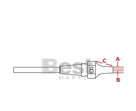 XDS8 Μύτη για αποροφητικά στελέχη Weller DSX-120/WXDP-120/WXDV-120