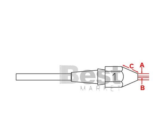 XDSL1 Μύτη για αποροφητικά στελέχη Weller DSX-120/WXDP-120/WXDV-120