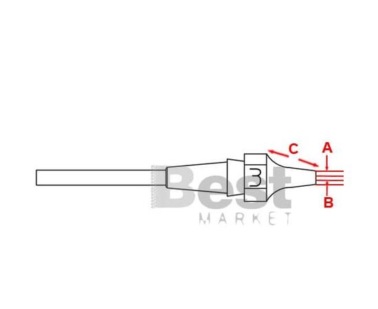 XDSL3 Μύτη για αποροφητικά στελέχη Weller DSX-120/WXDP-120/WXDV-120