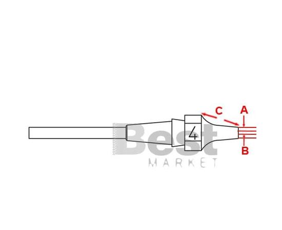 XDSL4 Μύτη για αποροφητικά στελέχη Weller DSX-120/WXDP-120/WXDV-120