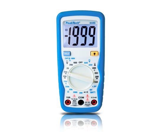Ψηφιακό Πολύμετρο PeakTech® P 1035» 600V AC/DC