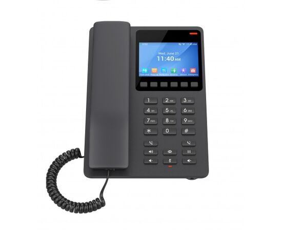 Grandstream GHP630 Compact Hotel Phone with Color LCD Screen - Black