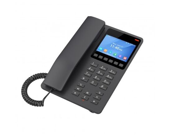 Grandstream GHP630 Compact Hotel Phone with Color LCD Screen - Black